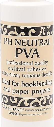 Vista 2 de Books By Hand, Adhesivo PVA neutro PH, libre de ácidos, soluble en agua, fórmula de pegamento de calidad de archivo, para encuadernación, reparación