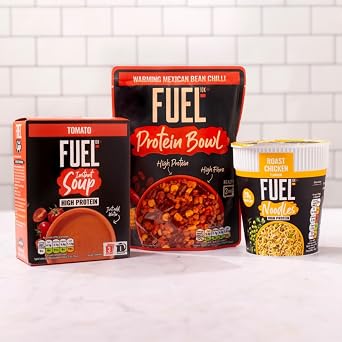 FUEL10K Mexican Bean Chilli Protein Bowl Ready Meal, 220 g (6-Pack)
