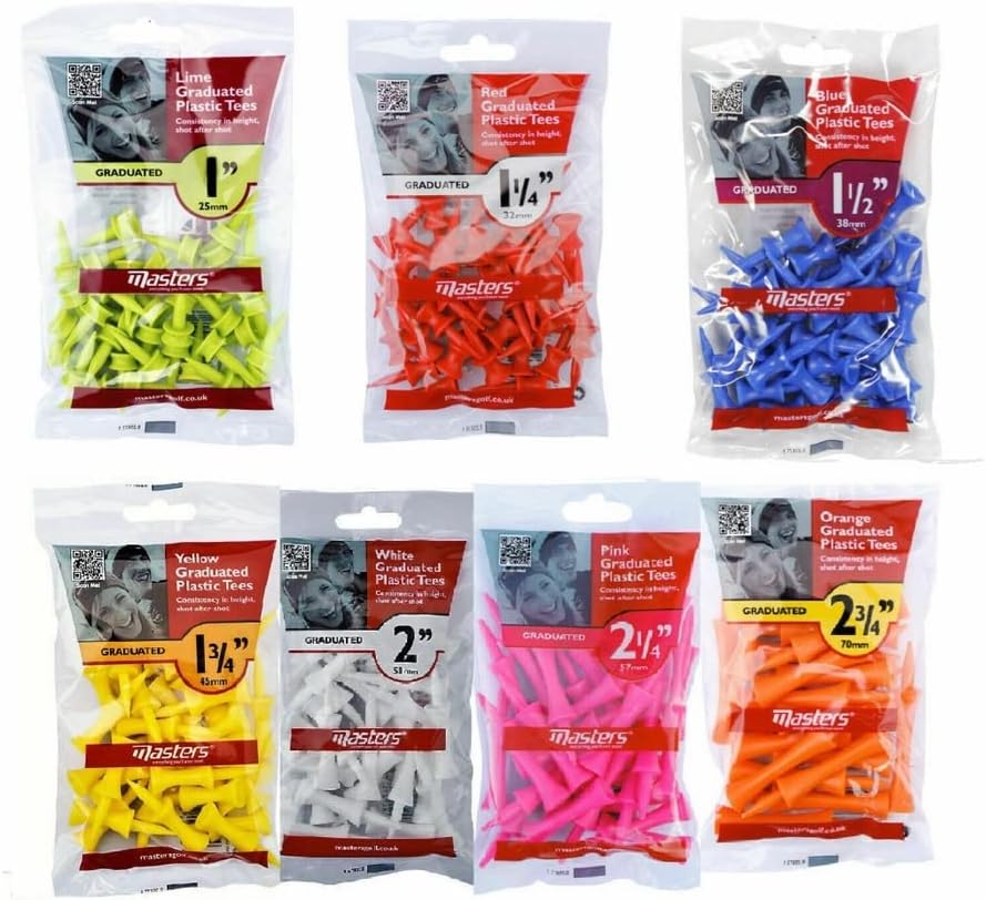 Masters Graduated Golf Tees – BUY 2 OR MORE SAVE 10%