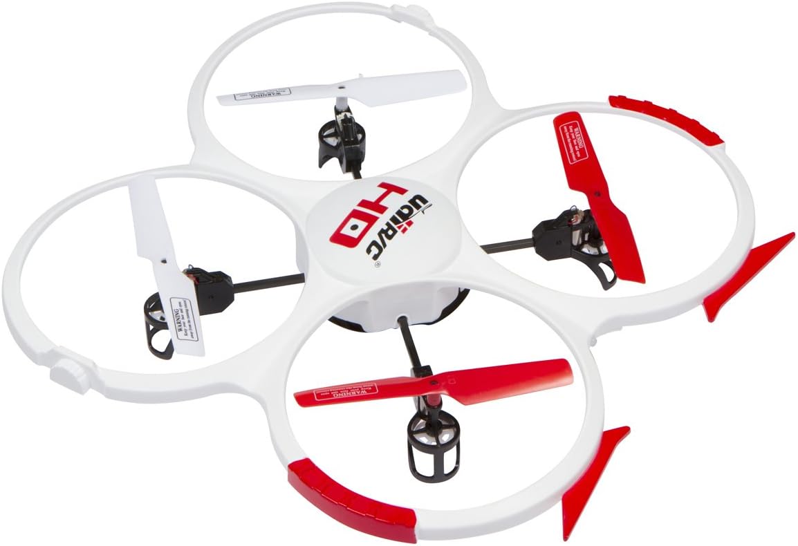UDI RC 818A HD Drone Quadcopter with 720p HD Camera Headless Mode, Return to Home Function and Batteries – White