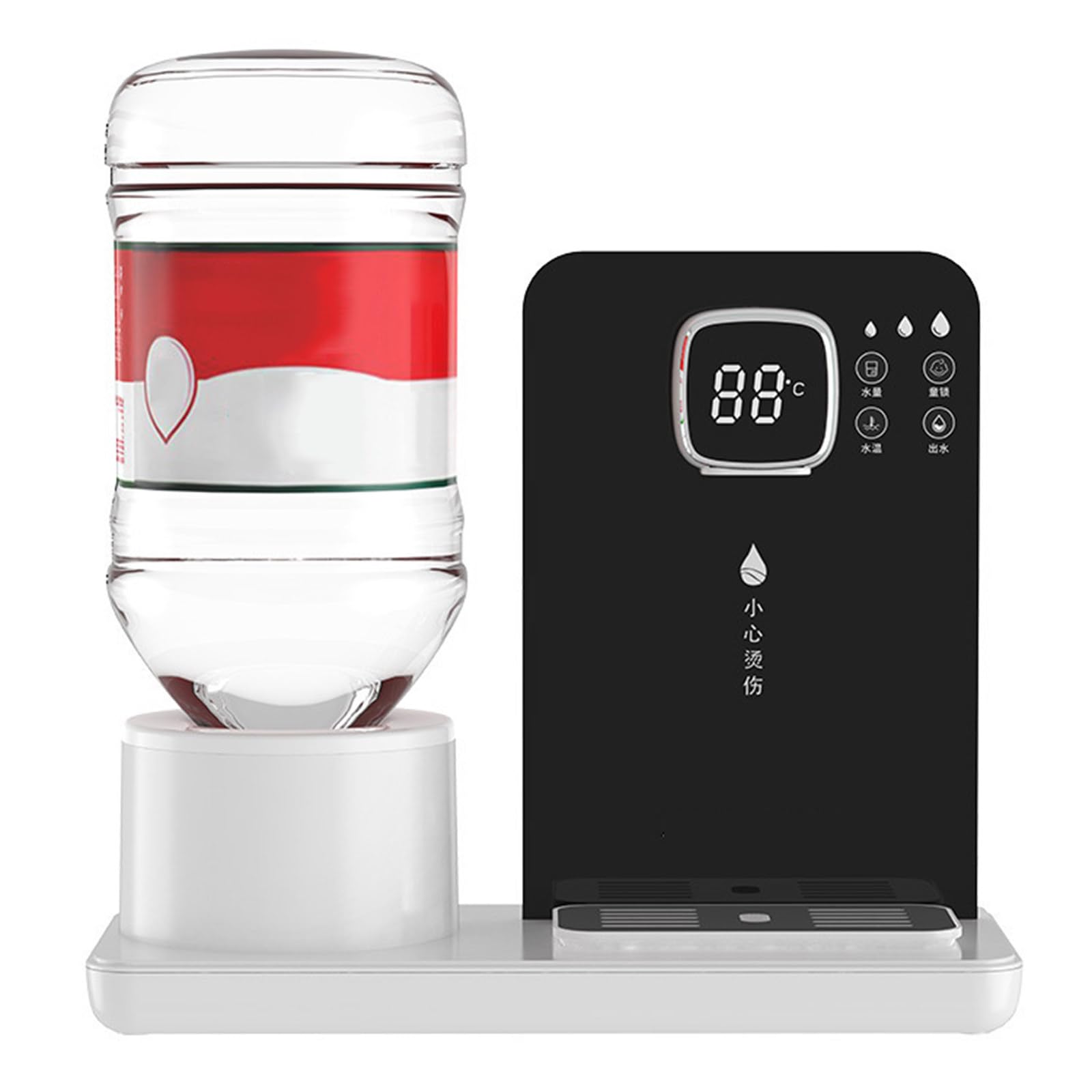 Distributore di acqua calda istantanea, piccolo desktop domestico, distributore di acqua calda veloce da tavolo portatile, adatto per uso domestico, in ufficio e in dormitorio