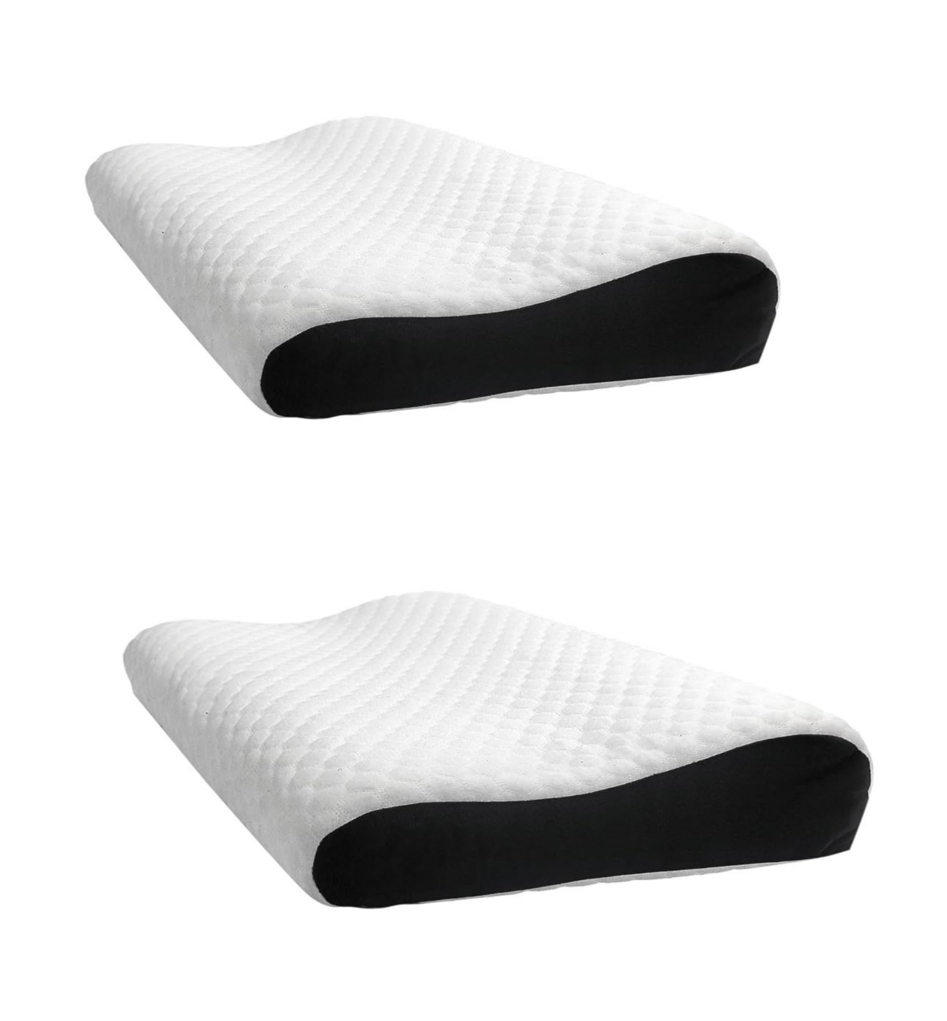 araami - Your Comfort Partner-Memory-Foam-Pillow-Orthopedic-Pillow-for-Neck-Pain-Cervical-Contour-Orthopedic-Pillow-for-Neck-Pain-Orthopedic-Contour-Pillow-Support-Black-Pillow (Pack of 2)