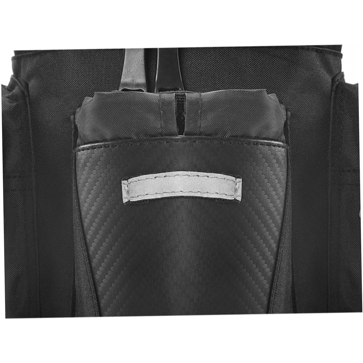 Happyyami Borsa Per Bici Sacchetto Posteriore Per Attività All Aperto Capacità Elevata Materiale Resistente e Strisce Riflettenti Nero