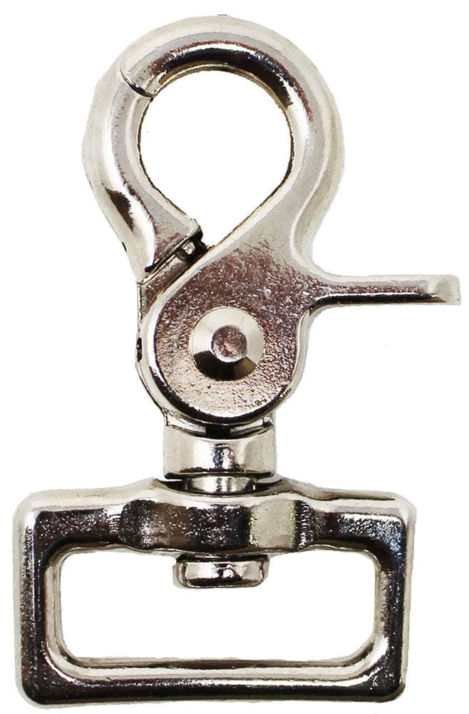 Lot De 25 Clips Pivotants Avec œil Rond En Alliage D'acier - Quincaillerie 1" - Plaqués Argent - Référence 40374 - ProRider