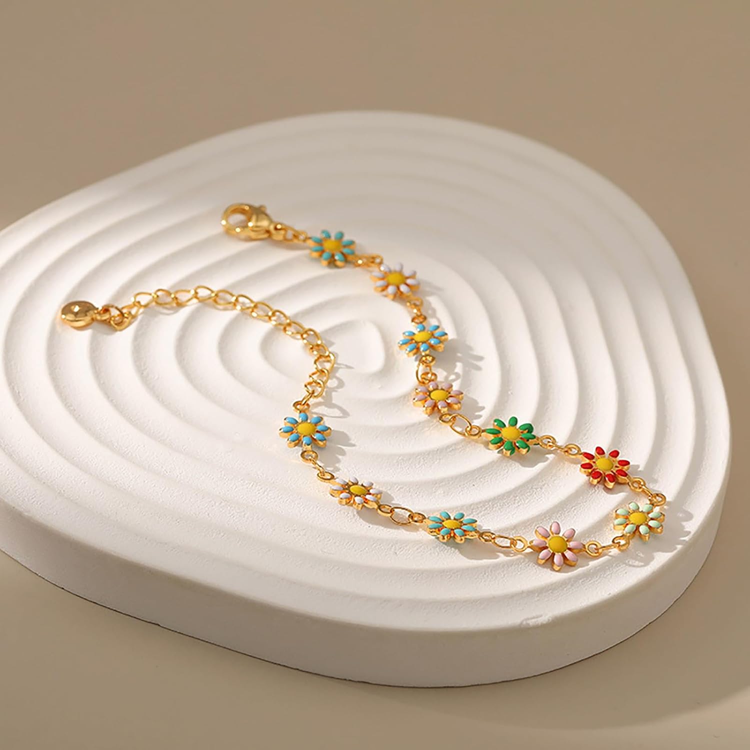 Dainty Gold Bracelets for Women, 18 Gold Plated Adjustable Evil Eye/Butterfly/Beaded/Pearl/Heart/Turquoise Handmade Bracelet for Women - Image 2