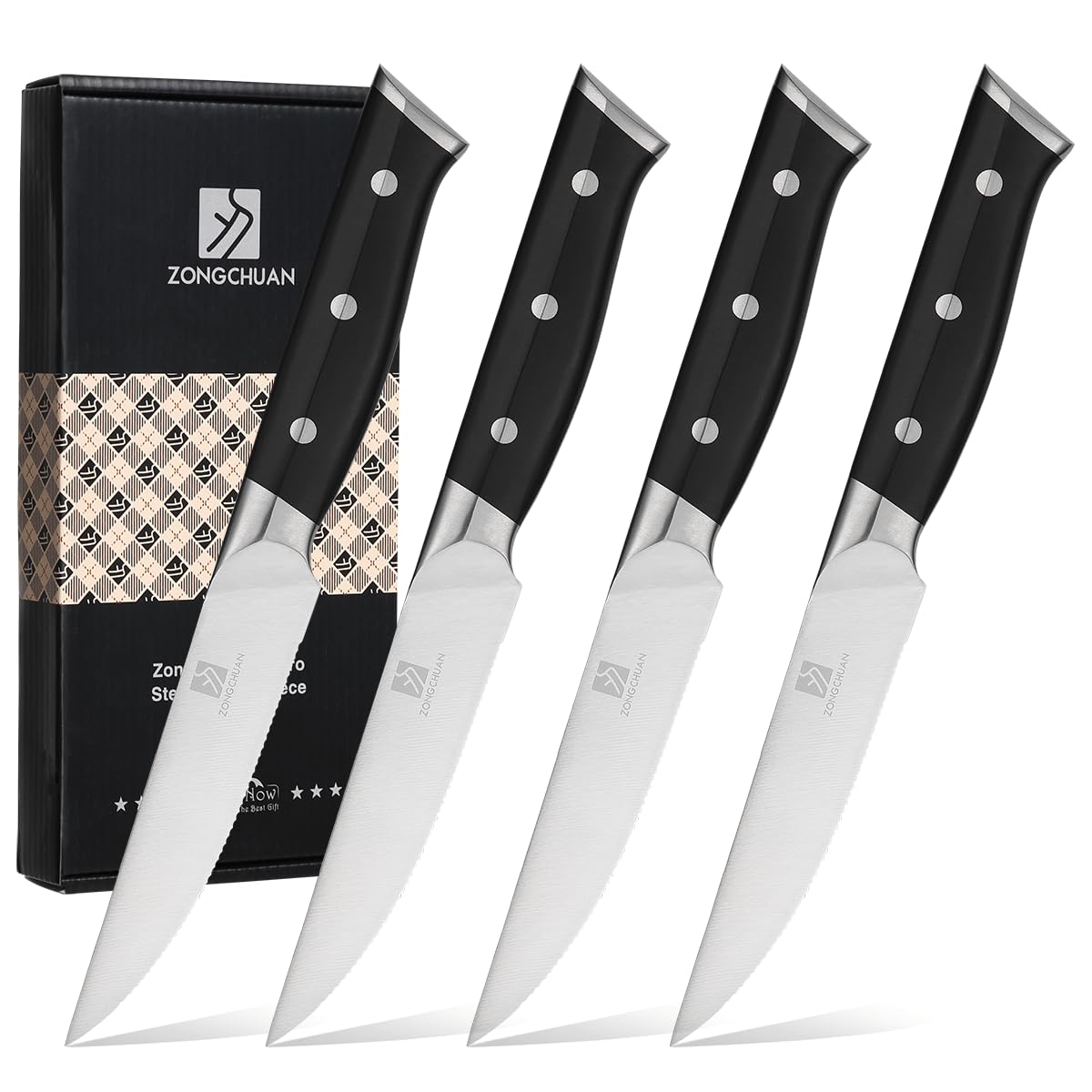 8" Stainless Steel Carving Knife and 7" Fork Set, Professional BBQ Brisket Slicing Kit with Ergonomic Full Tang Handle, Premium Meat, Fruits & Vegetables Cutting Tools in Gift Box — Amazon image 14