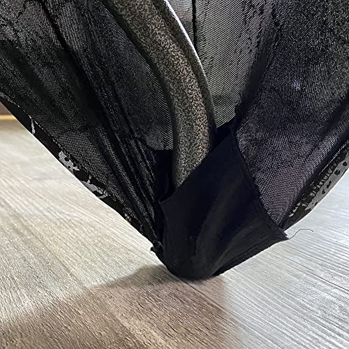 image for YOUR CHAIR COVERS Black & Silver Marbling 6ft Rectangular Spandex Fitt