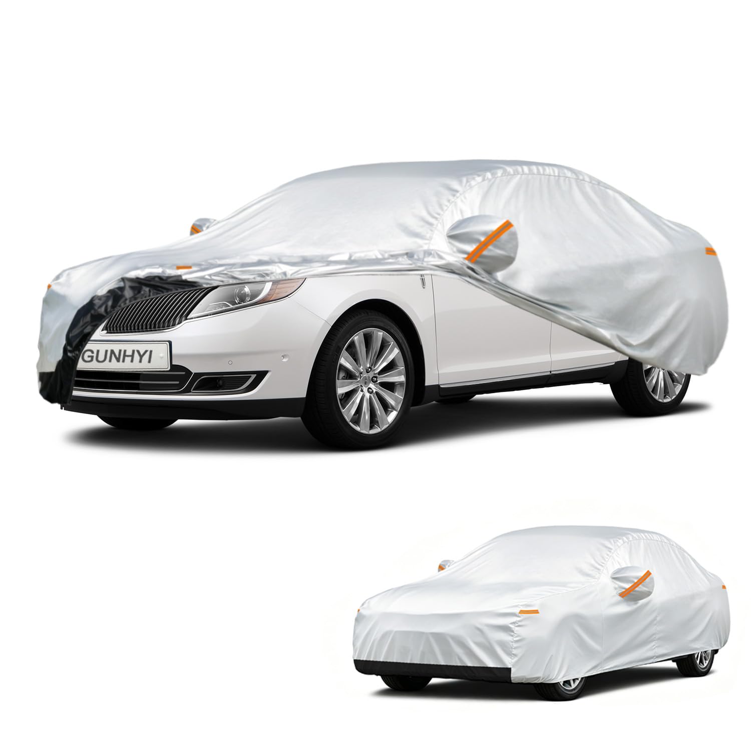 GUNHYI Car Cover Custom Fit Lincoln MKS (2009-2016) Waterproof for Automobiles, Oxford Sun Rain Dust Snow Protection (Ships from US Warehouse, Delivery 3-8 Days)