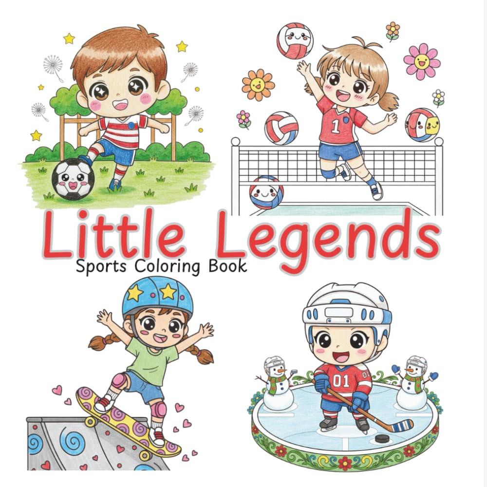 Little Legends: Sports Coloring Book