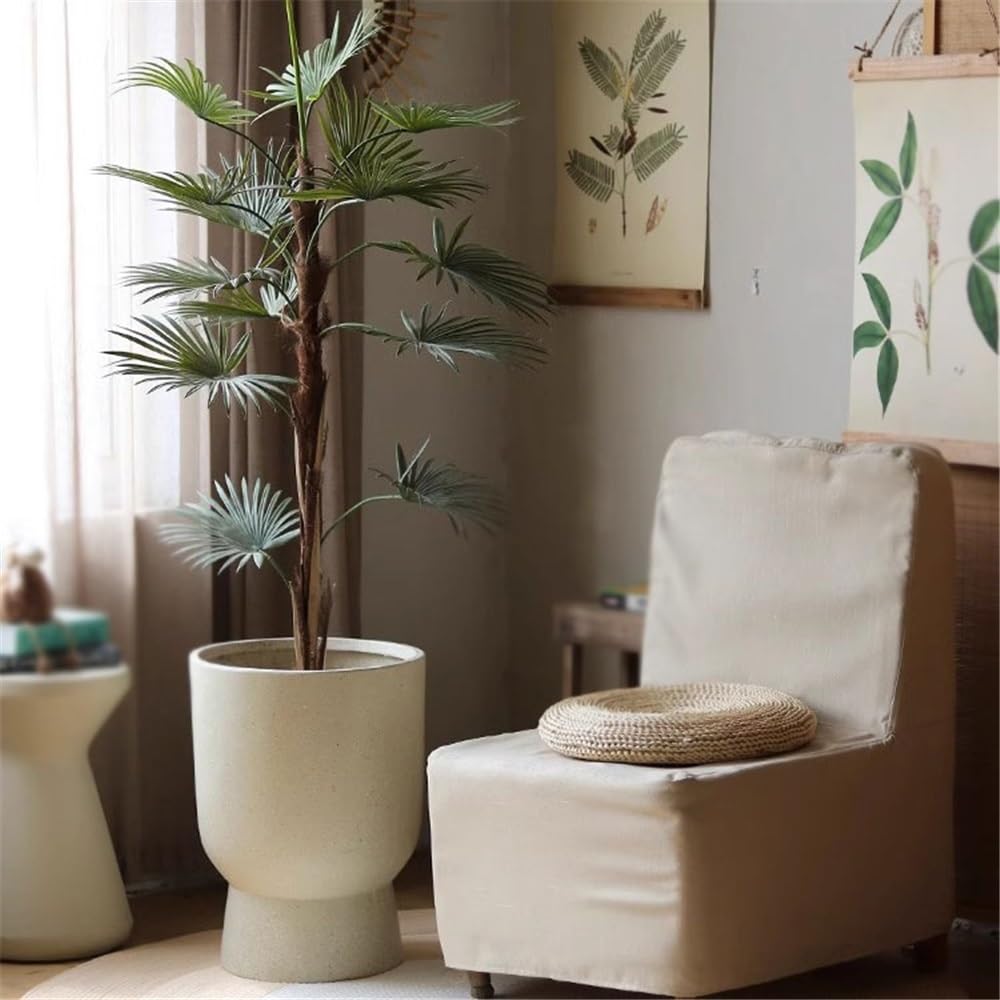 Vasi da giardino Fioriera a forma di tazza con vaso fiori argilla magnesio maculato