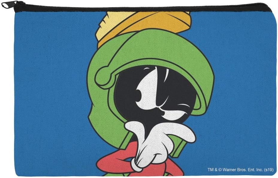 Looney Tunes Marvin The Martian Pencil Pen Organizer Zipper Pouch Case