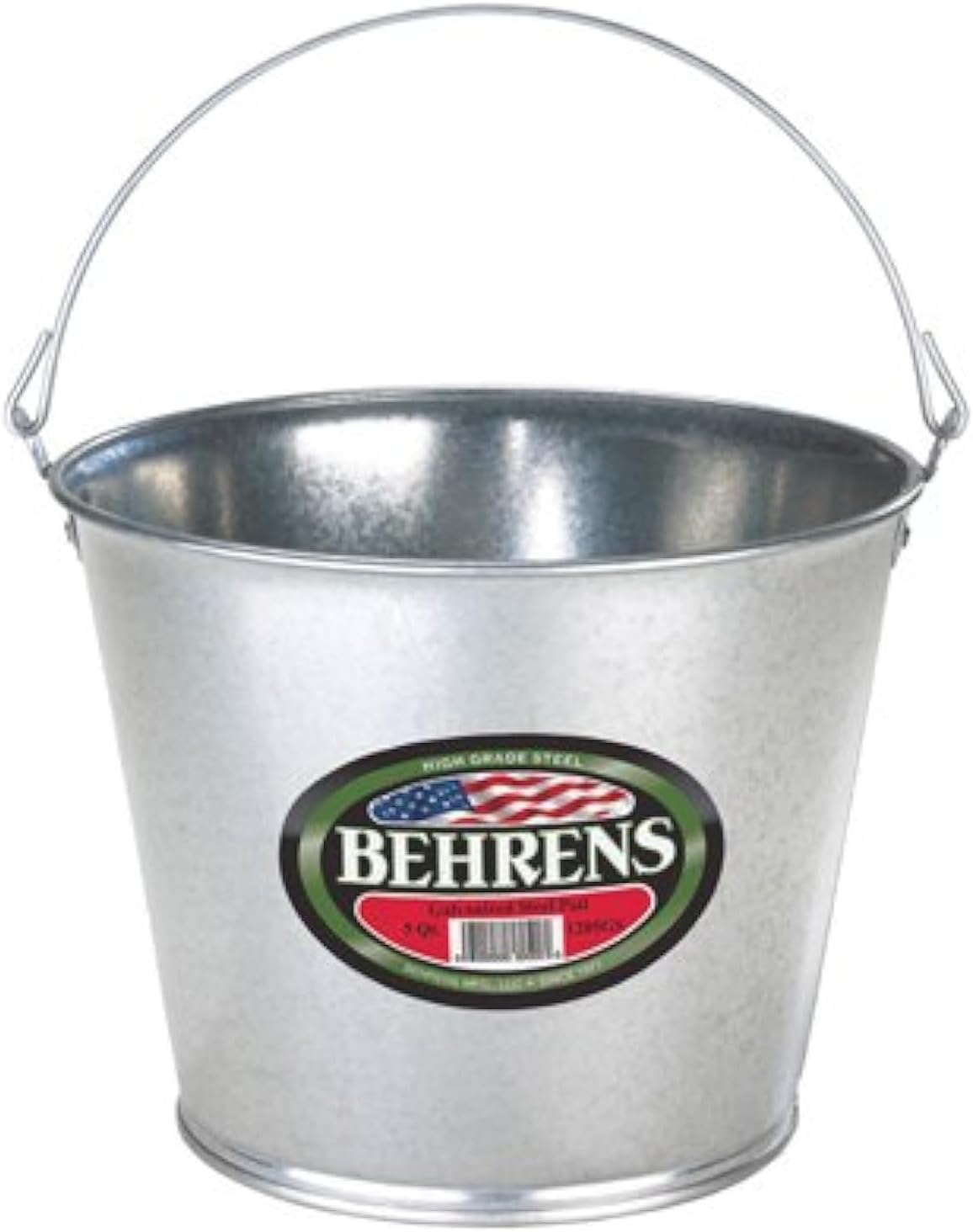Behrens 1205GS Galvanized Steel Pail, 5-Qt. - Quantity 12
