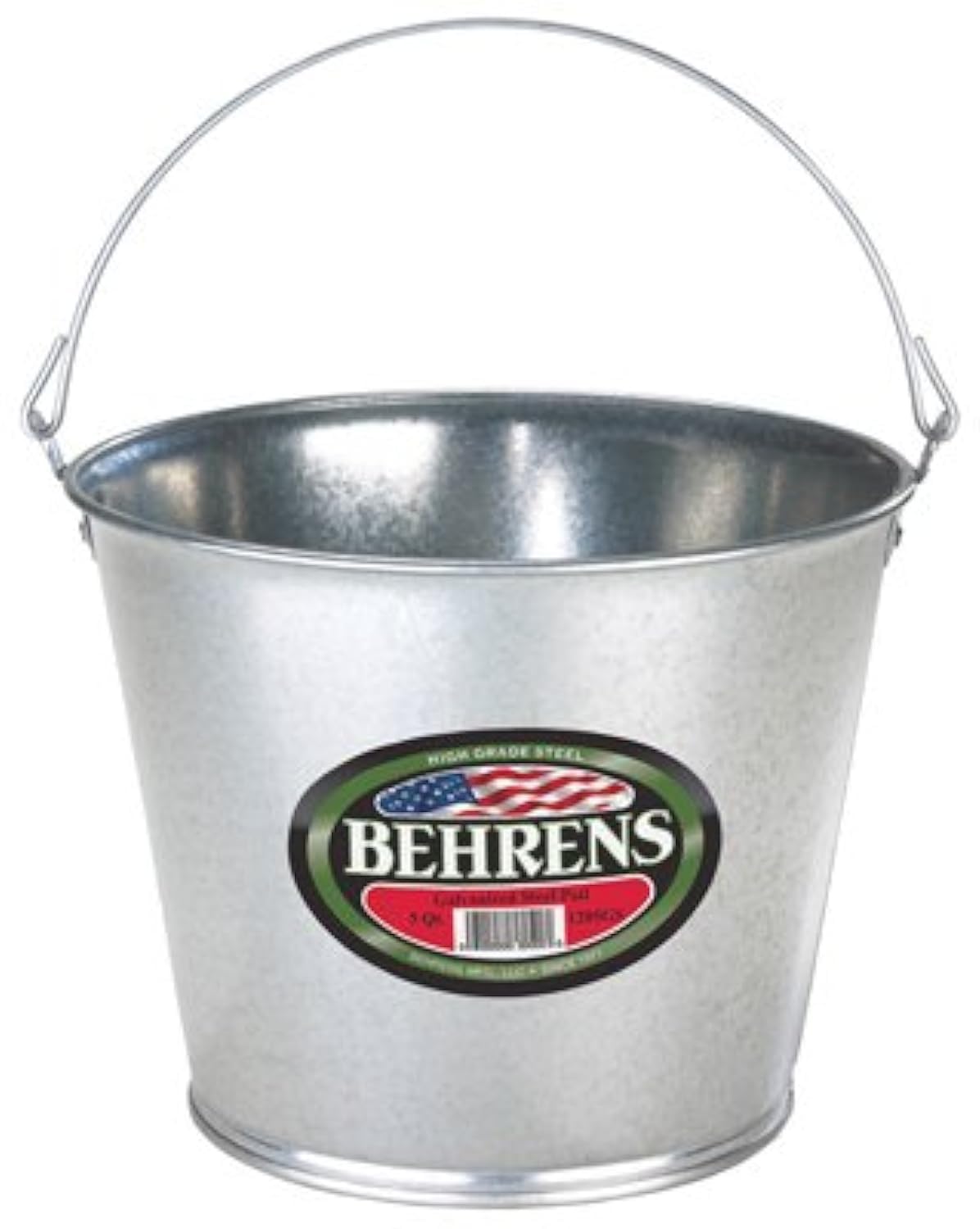 Behrens 1205GS Galvanized Steel Pail, 5-Qt. - Quantity 12