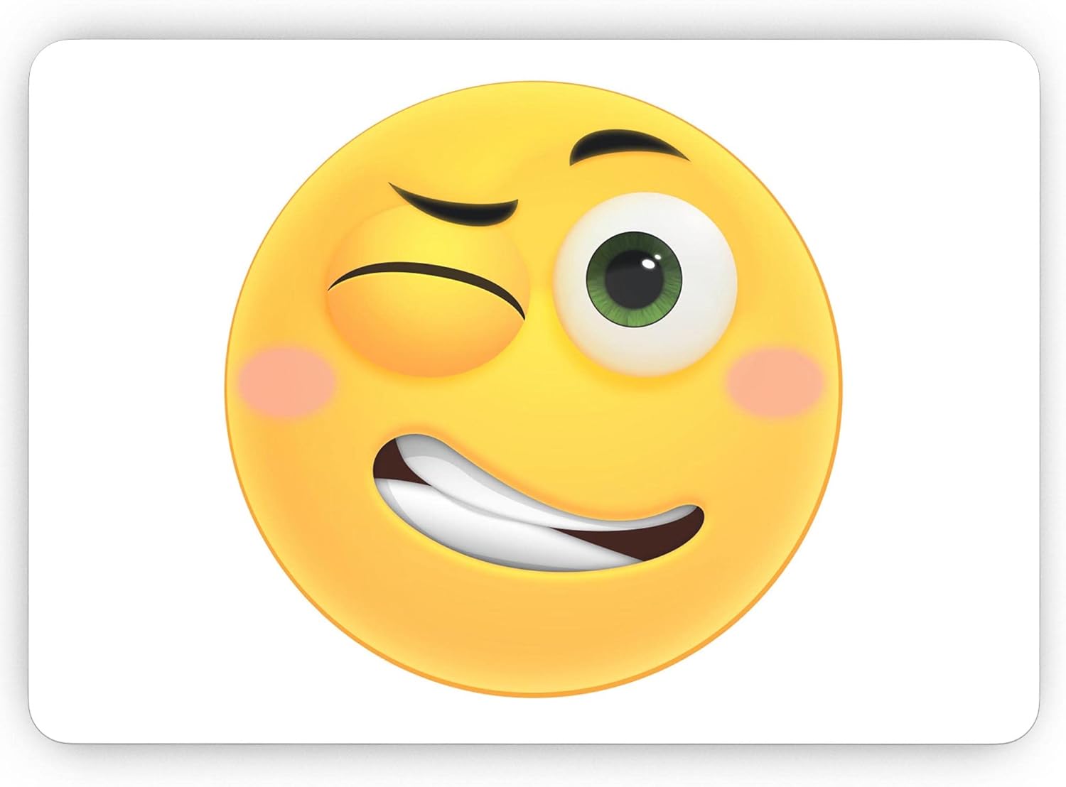 DesignSkinz - Smiley Wink V2 Friendly Emoticons - Full-Body Wrap Protective Decal Skin Kit Compatible with MacBook 16" Pro M1 (A2485)