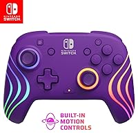 Vista 15 de PDP Gaming Afterglow Wave Wireless Nintendo Switch Pro Controller - Officially Licensed, Nintendo Switch 2, Switch Lite/OLED, RGB LED Customization