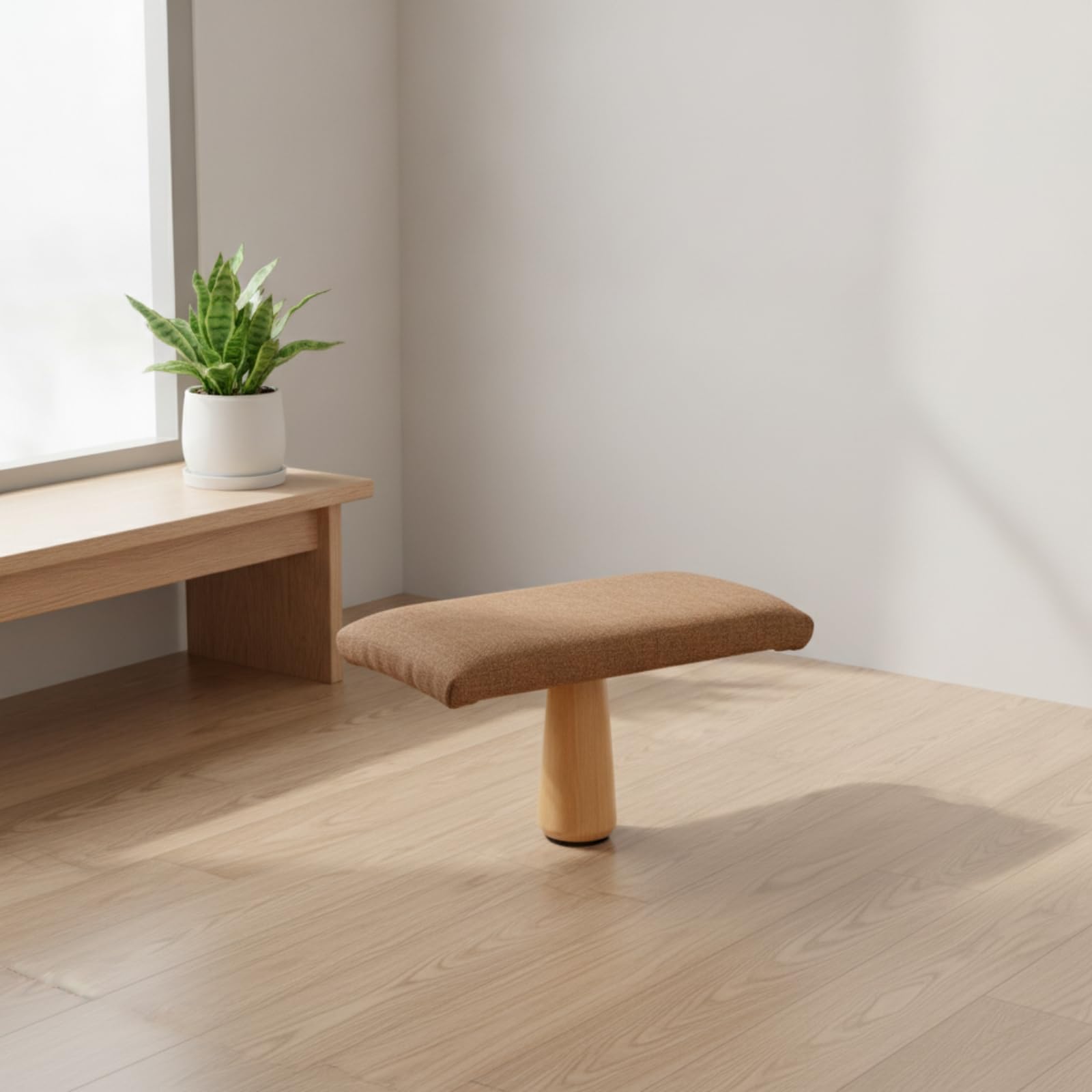 rockible Banco para Arrodillarse Compacto Mueble | Acolchado, Taburete Meditación, Ergonómico, Silla Meditación con Cojín, para Casa, Yoguis, Té, M