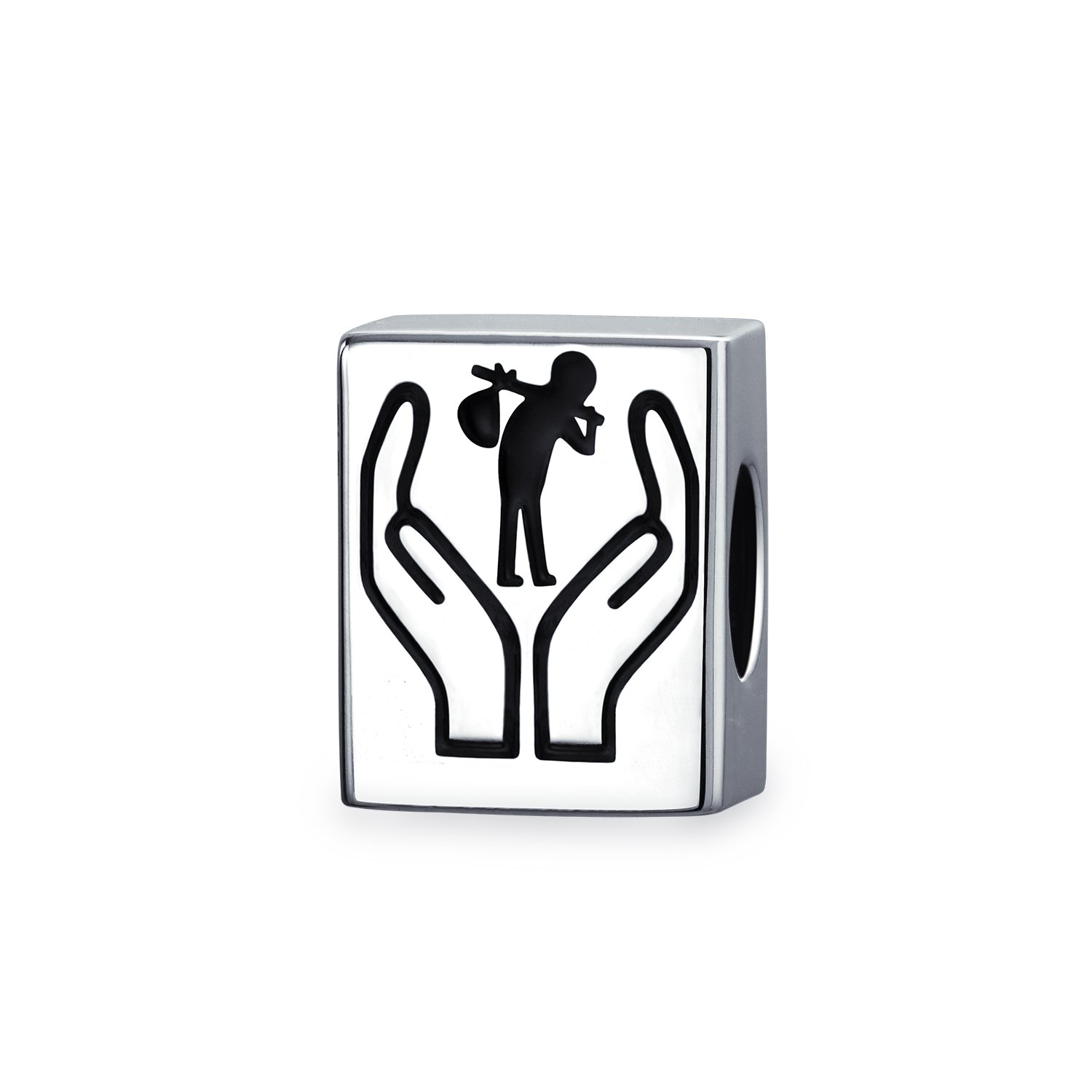 Ayllu Immigrants Helping Hands Refugees Safety Support Symbol Bead Charm For Women 925 Sterling Silver Fits Pandora