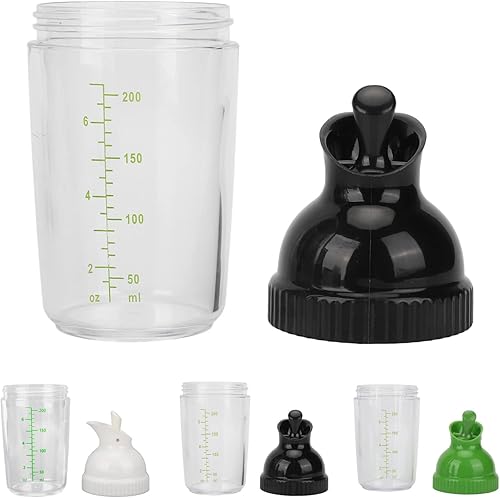 Miniatura 7 de Coctelera de aderezo de ensalada de 6.8 fl oz, botella de aderezo de ensalada visible de grado alimenticio, recipiente de ensalada casero a prueba