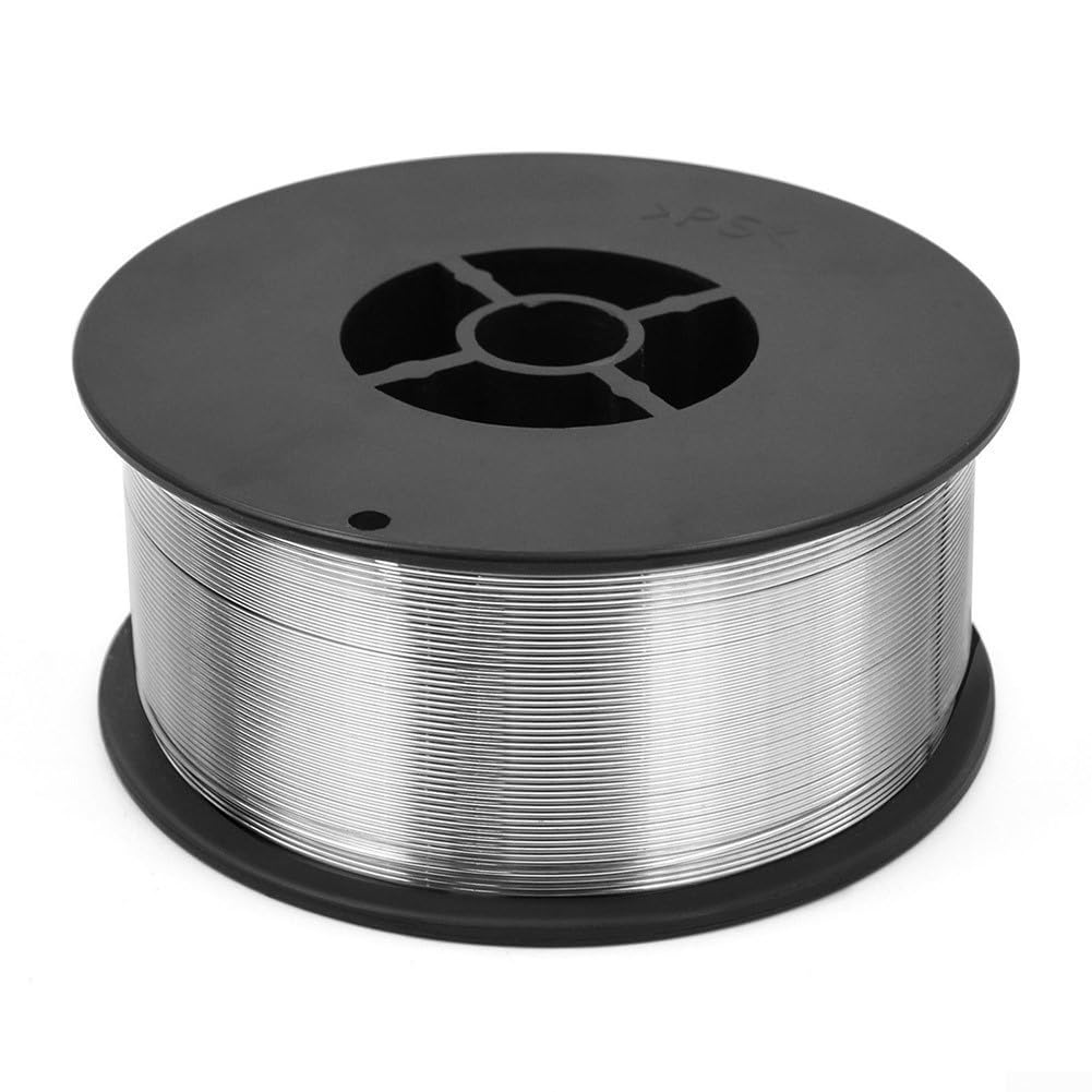 Fundente de aluminio núcleo soldadura alambre autoblindado MIG alambre de soldadura sin gas para maquinaria agrícola marco acero ligero Butt soldadura 2.0mm 2.0mm 2.2lbs