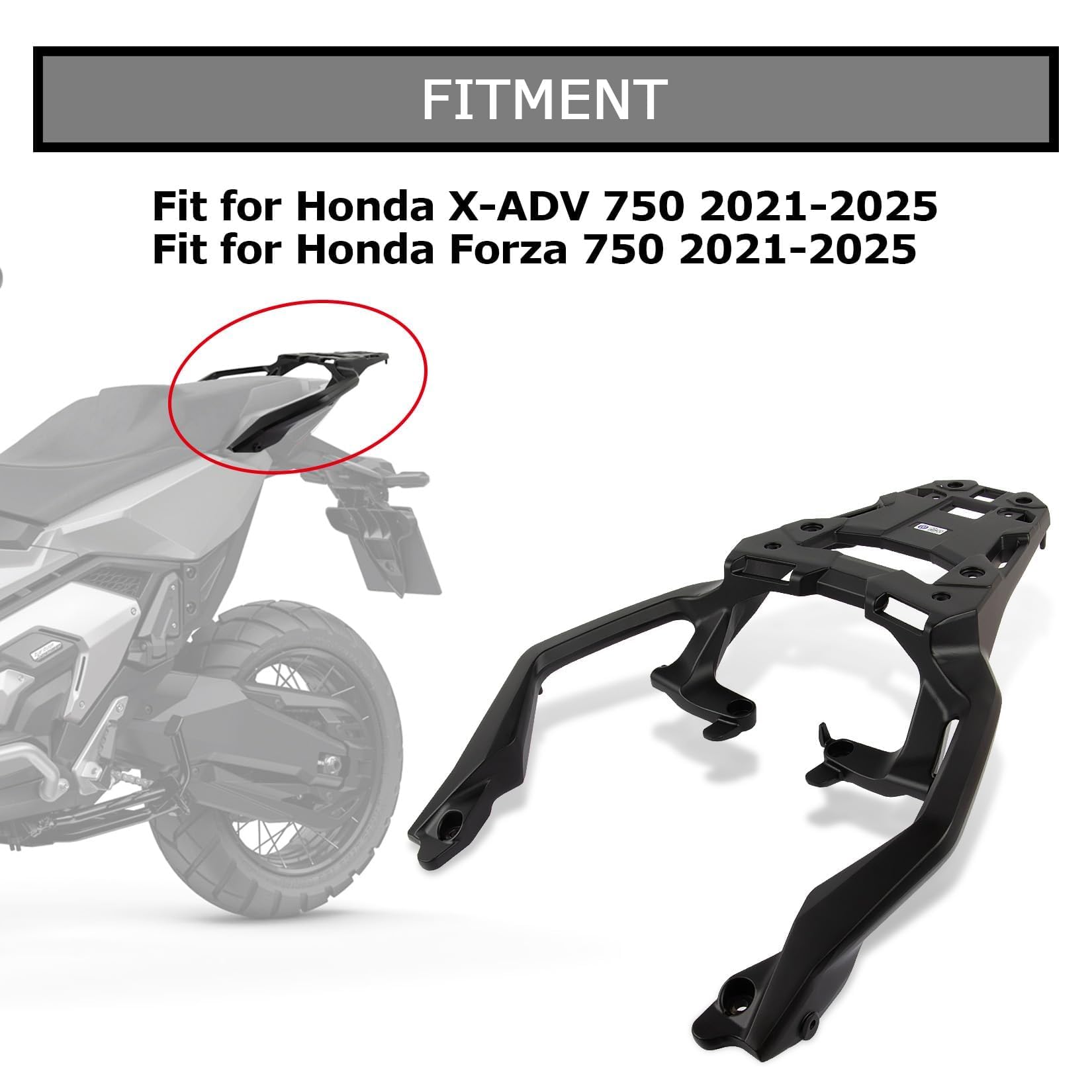 Portaequipajes Trasero PSLER Accesorios de Motocicleta para X-ADV 750 Forza 750 2021 2022 2023 2024 2025