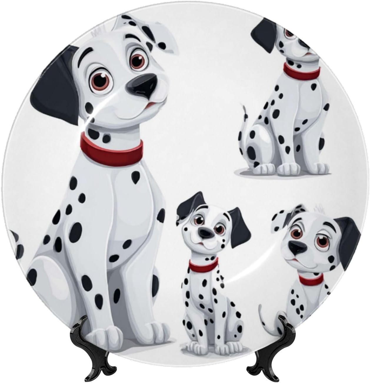 Decorative Plate Art Crafts Bone China Decorative Plate with Display Rack Souvenir Wall Decor Ceramic Ornaments Dinner Plates Ceramic Decoratives Plates for Home Office 10in