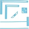 6 Piece Bookbinding Stencil Set, Beginner Friendly Scrapbooking Cutter Guide Kit for Notebook, Junk Journal, Handbook, Calendar Making