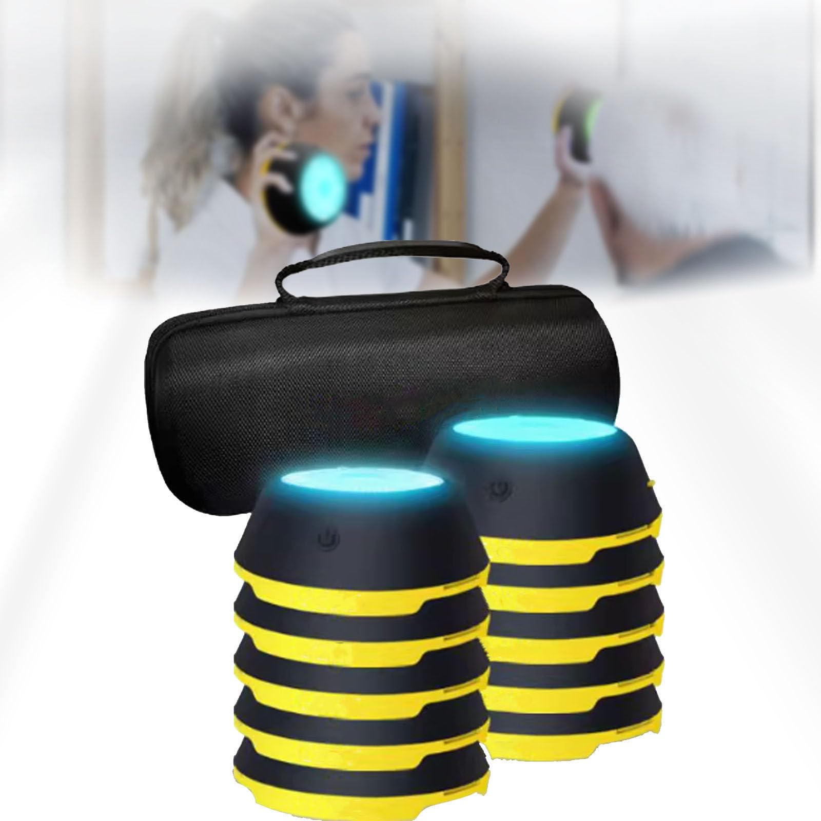 LjyAeono Reaction Training Lights Improves Reaction Speed and Agility，Reaction Training for Athletes, Trainers, Coaches, Fitness Trainers, Physical Educators,Physical Therapy 10lights