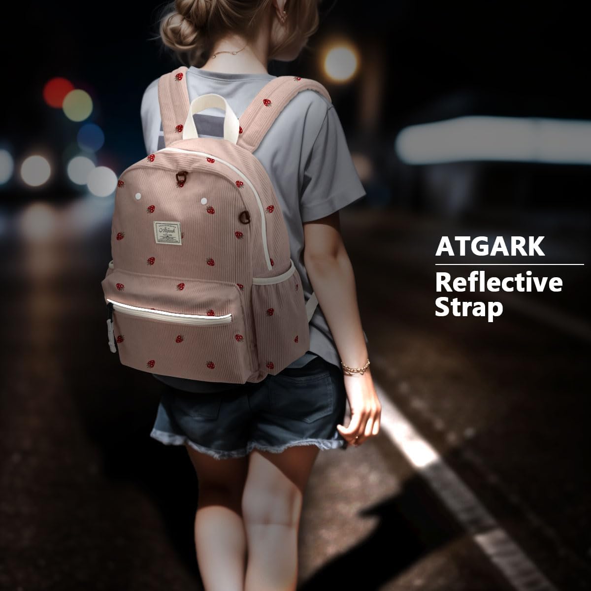 Corduroy Toddler Backpack for Boys 2-5: Preschool Backpack for Boys Girls - Cute Kids Backpack for Boys 13.5" H Fit Folder - Image 7