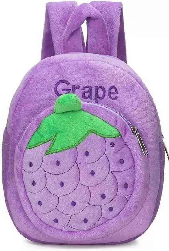 saro equipamentos Cute Kids Backpack Toddler Bag Plush Animal Cartoon Mini Travel Bag for Baby Girl Boy 1-5 Years (small, Grapes, Grapes)-picture-29
