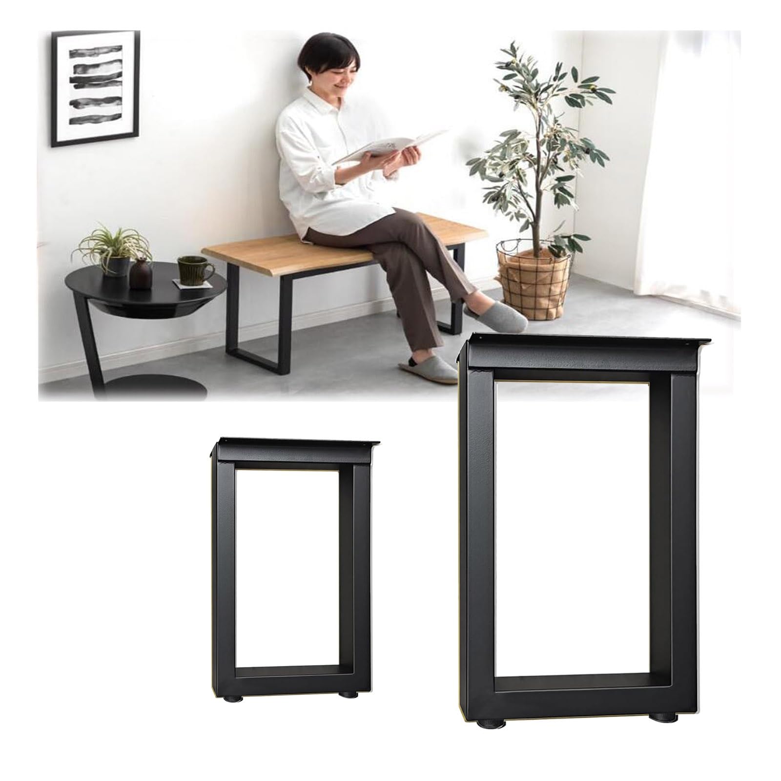 Amazon.co.jp: 2個 テーブル脚、ダイニングテーブル 鉄脚、机の