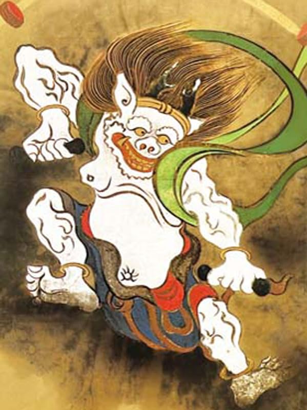 Amazon.co.jp: JHA 絵画 アート額絵 日本の名画 尾形光琳「風神