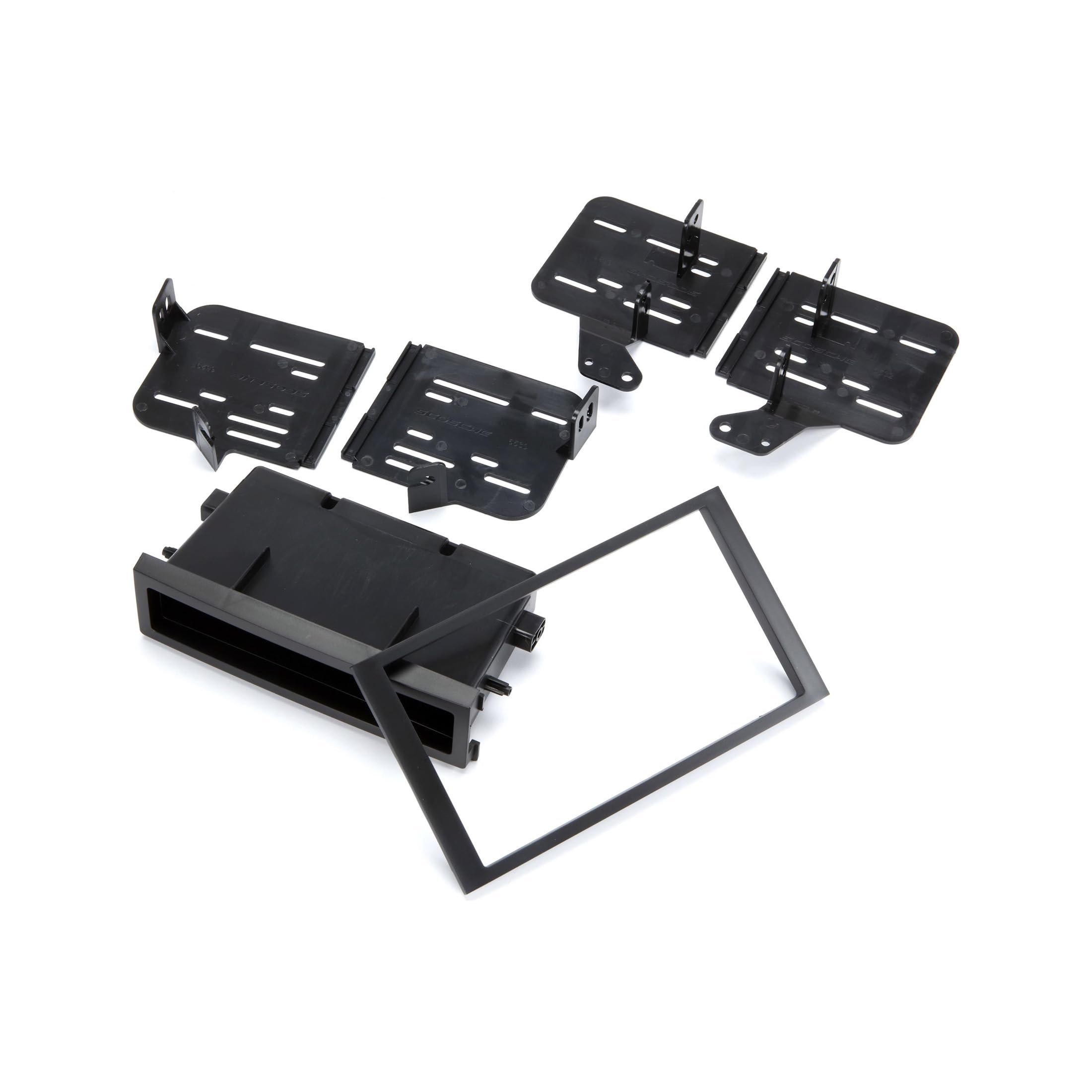 Scosche HA1703B Double DIN or Single DIN with Pocket Radio Install Dash Kit Compatible with Select 2003-2008 Honda Pilot - Aftermarket Car Stereo