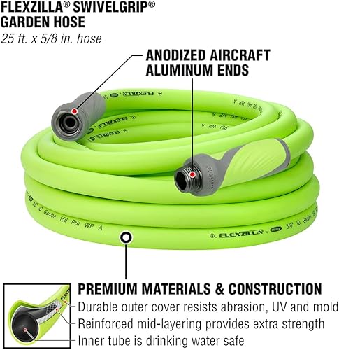 Miniatura 3 de Flexzilla - Mangueras de jardín con SwivelGrip, 25 pies y 50 pies