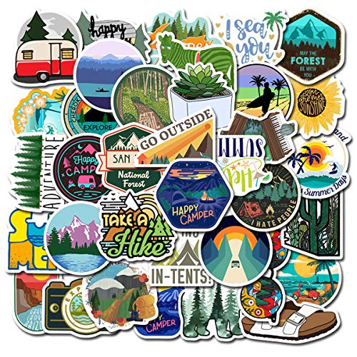 Adventure Stickers Cartoon VSCO Stickers | 50 Pcak |Vinyl Waterproof Stickers for Laptop,Bumper,Water Bottles,Computer,Phone,Hard hat,Car Stickers and Decals,Adults Kids Teens for Stickers