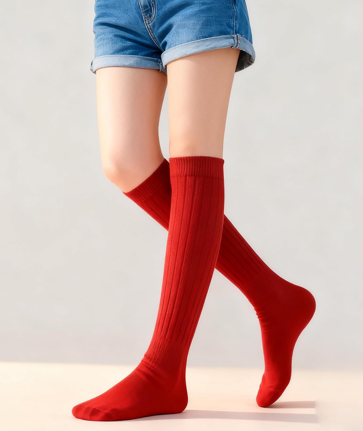 3 Pairs Scrunchy Socks for Women,Slouch Socks Women Knee High Scrunch Socks Size 5-11