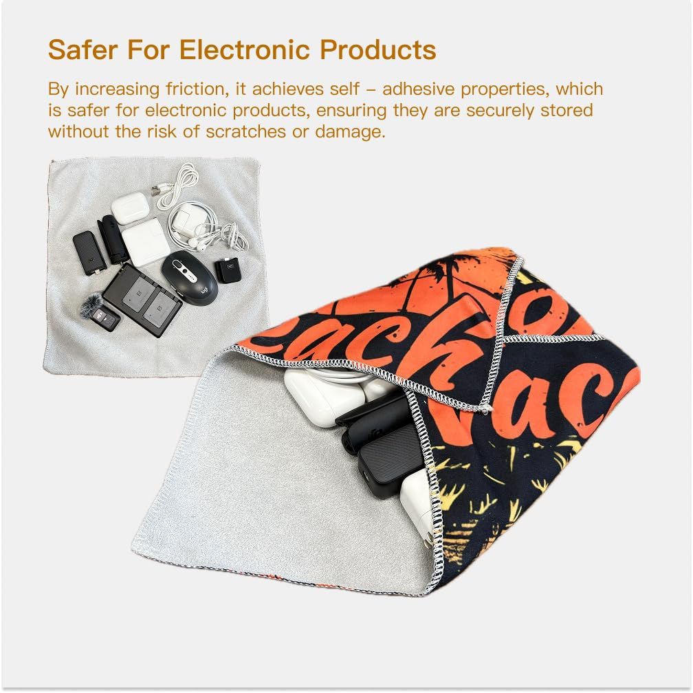 2 Pcs Protective Wrap for Camera and Lens - Dustproof Self Adhesive Lens Wrapping Foldable Large Magic Cloth for Camera Protective Camera Bag Insert for DLSR SLR LensTablet