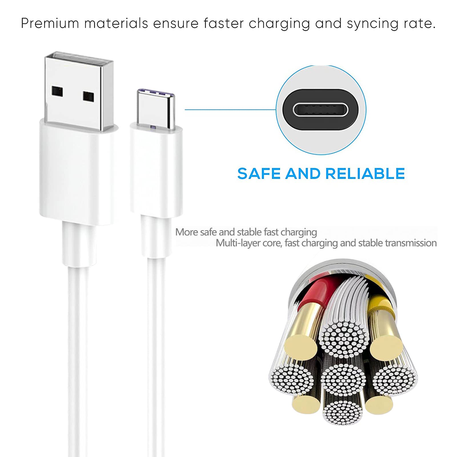 5V 2A Wall Charger Adapter for AirPods 4 4th Generation,AirPods Max 2024 Headphone,AirPods Pro 2/2nd 2023 Earbuds, iPad 10th Gen, iPhone 16 15 Pro Carplay USB a to USB C Charger Charging Cord Cable