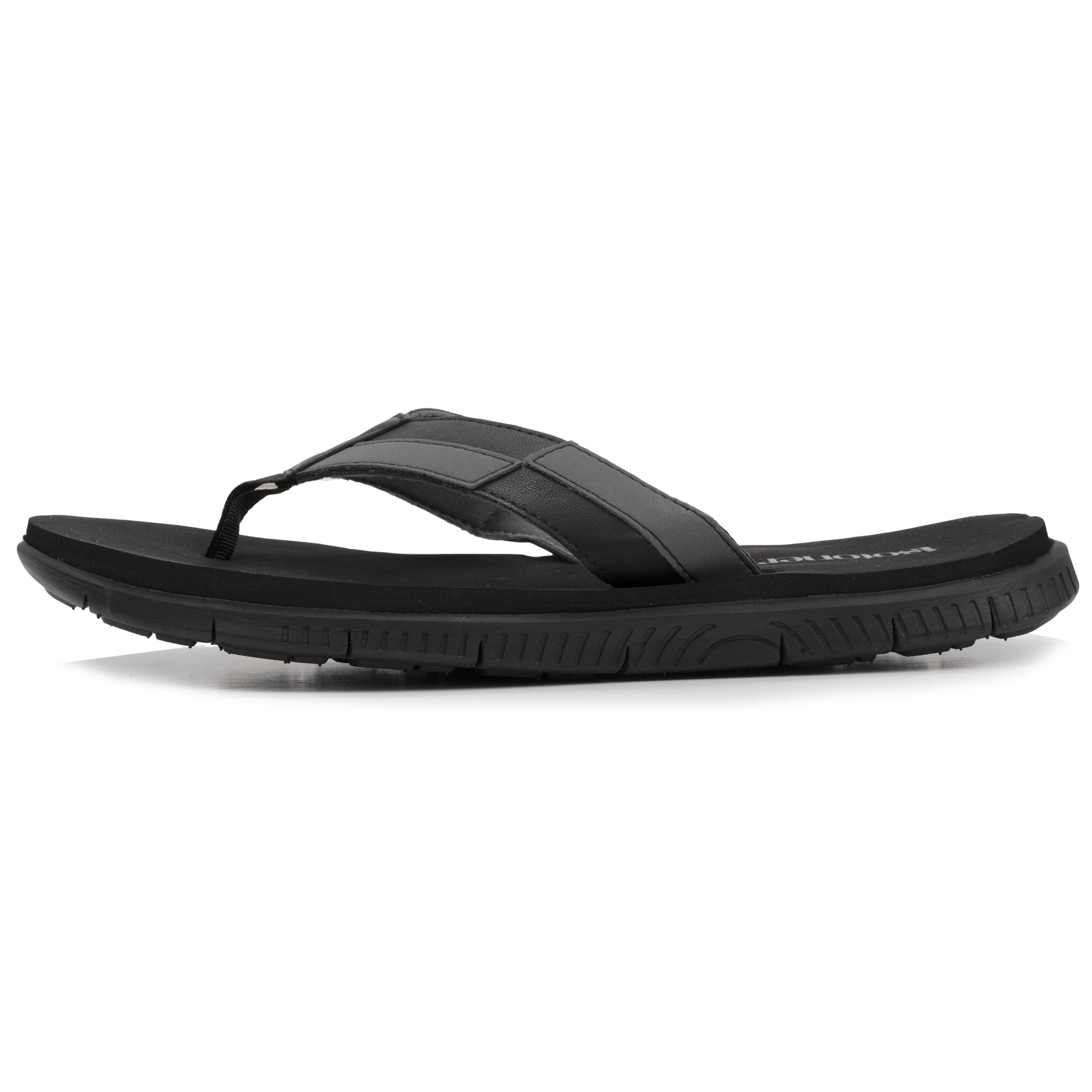 Isotoner Tongs homme très confortables, tiges larges,