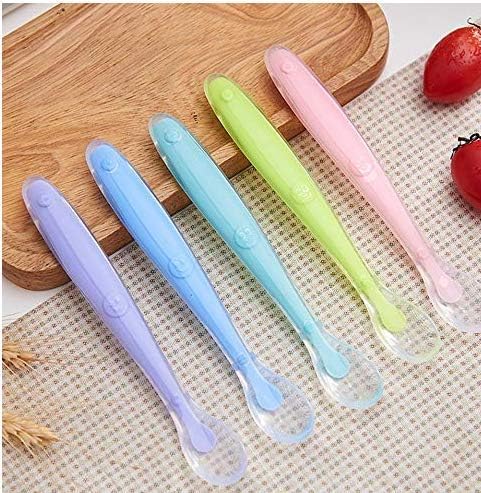 Babylöffel Set 2-teilig Silikon - Weiche Spitze Für Babys Ab 4 Monaten