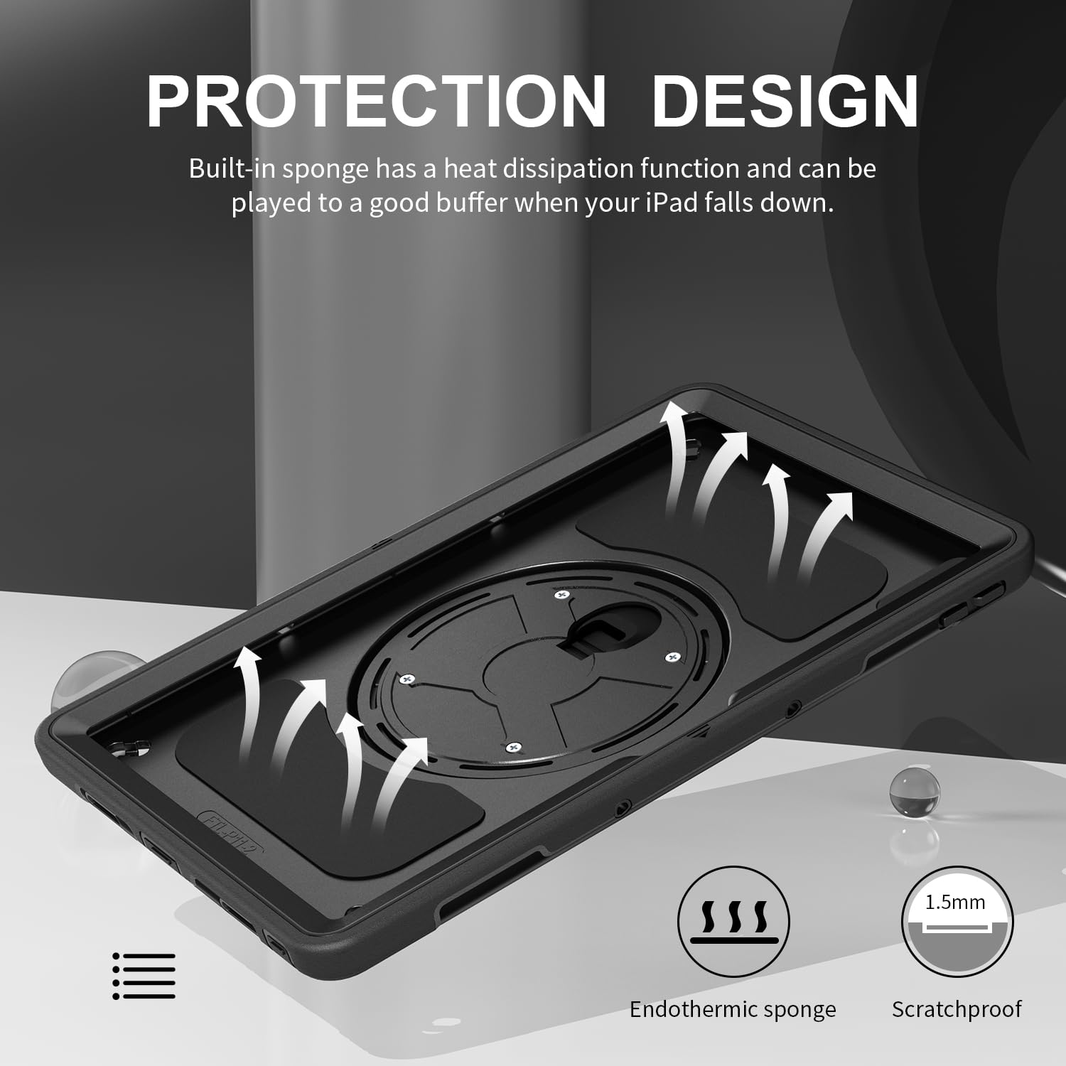 Gerutek Etui do Lenovo Tab P11 2. generacji 11,5 cala 2023, odporne na uderzenia wytrzymałe etui ochronne z obrotowym stojakiem, pętlą na rękę i paskiem na ramię, etui pancerne do Lenovo Tab P11 Gen 2