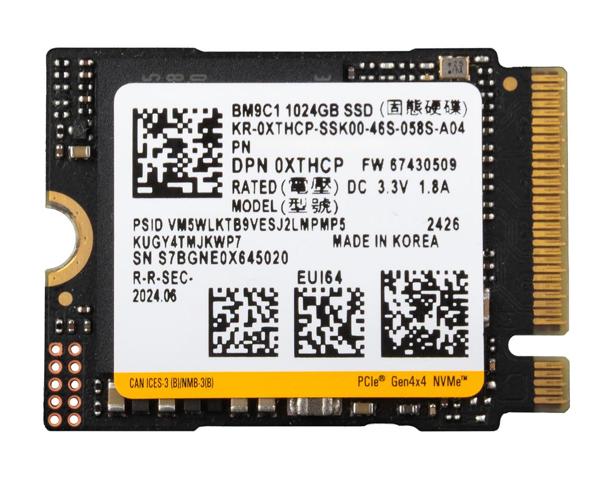 Microsoft 純正 SSD 1TB　M.2 2230 NEW M2 2230 SSD 1TB NVMe PCIe PM991 for Microsoft Surface Pro X 7+