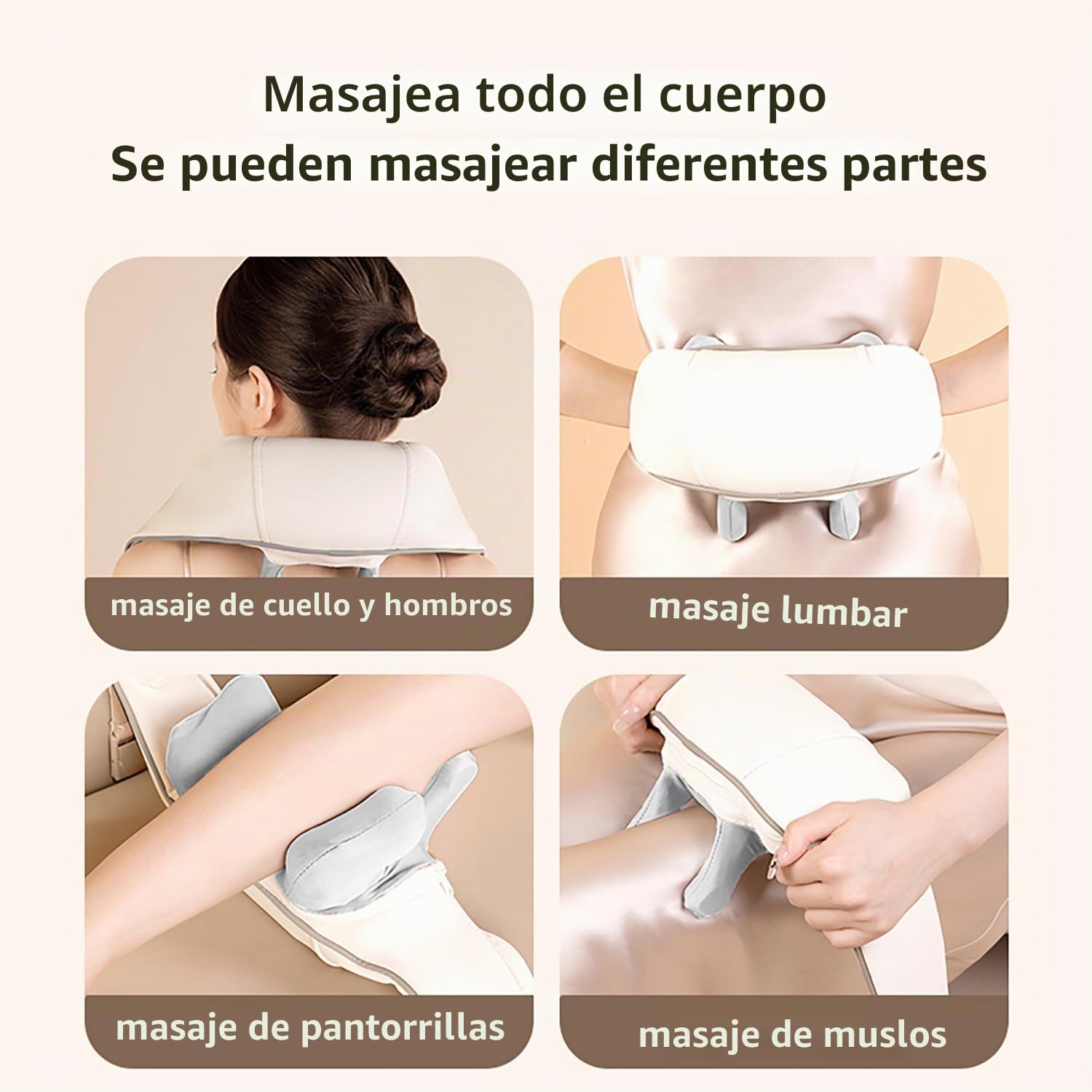 Masajeador de cuello con calor, masajeador de hombros Shiatsu, masajeador eléctrico de acupresión para cuello, regalo de San Valentín para padres, ancianos, salud, mujeres, hombres, masaje de