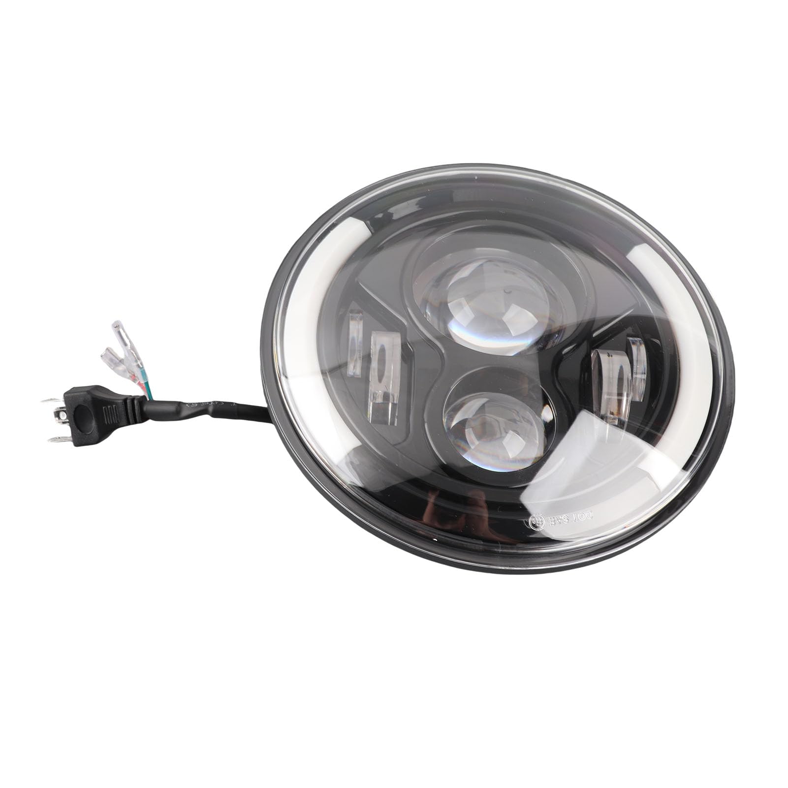 Duokon Car LED Angel Eye Light, 150W 7 Pollici Round High/Low Beam Fari Day Running Light DRL Indicatore di direzione Light Lamp