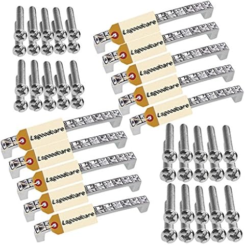 Lsgoodcare Crystal Glass Drawer Handles, 10 Pack Cover