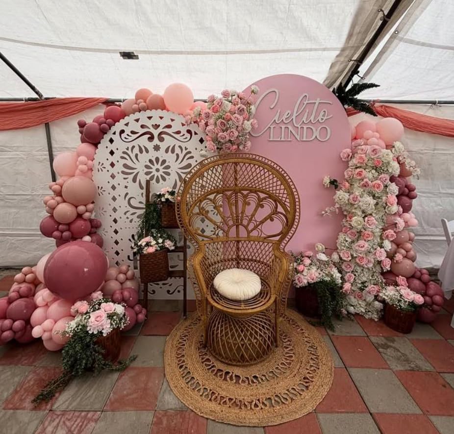 Funda Arco Decorativo Elástico 7.2x4 ft Rosa miniatura 7
