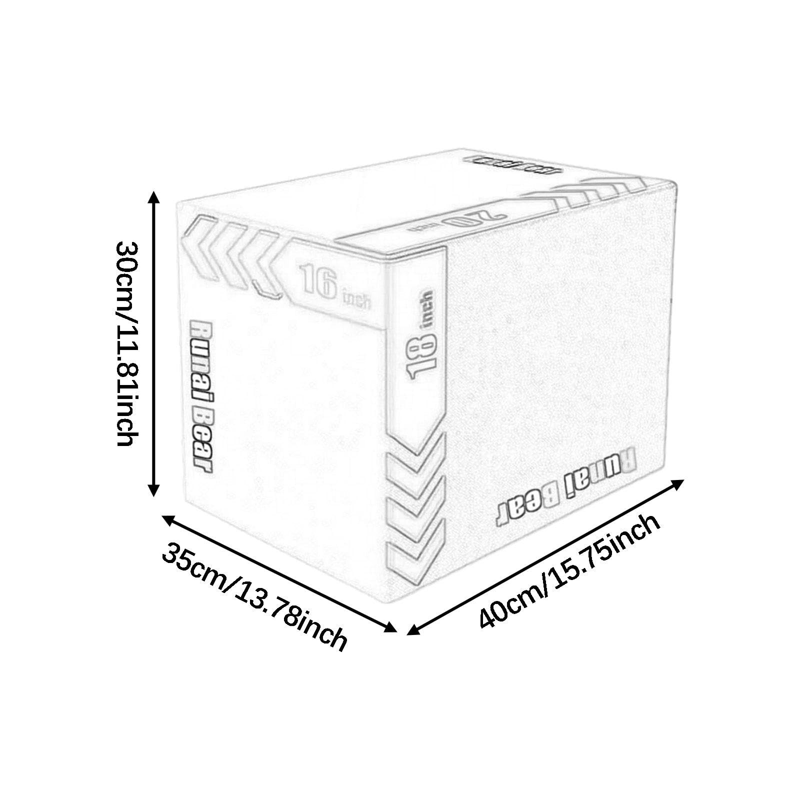 Caja pliométrica 3 en 1, cajas pliométricas de PVC, plataforma pliométrica de alta densidad para gimnasios domésticos y comerciales