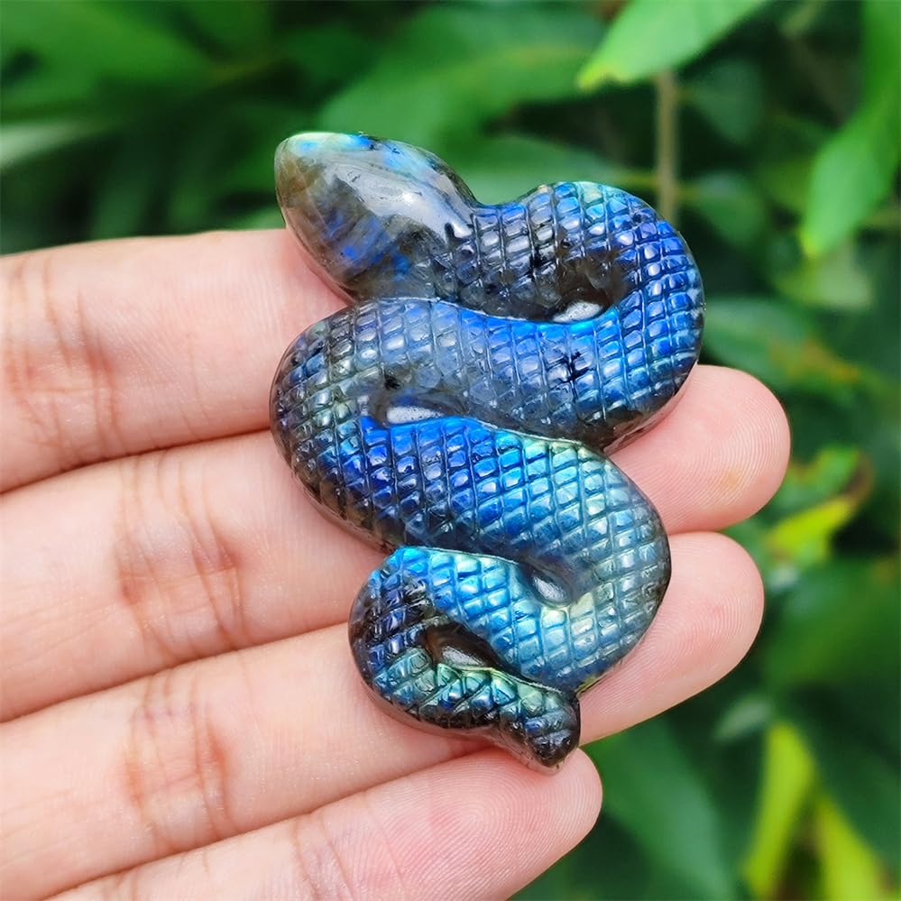 Amazon.com: TEAMWILL Natural Blue Labradorite Hand Carved Snake