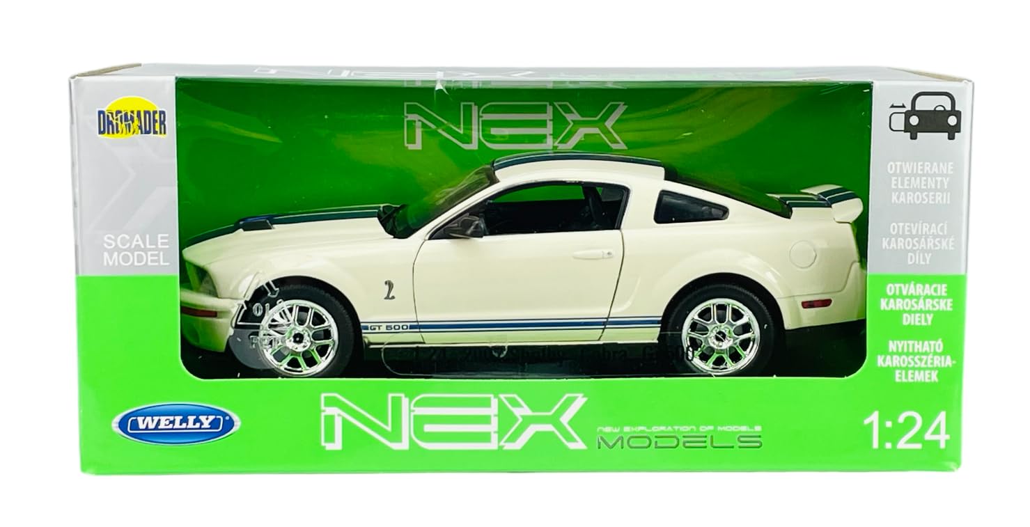 Ford Mustang GT Modellauto 1:24 - Detailgetreue Sammleredition Im Silver Look