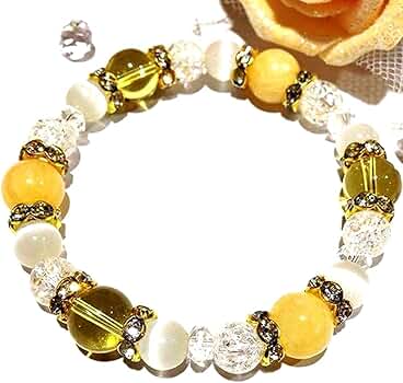 【正規品】海物語クジラッキー型シトリンパワーストーンブレス 財運up ☆男女兼用 正規品】海物語クジラッキー型シトリンパワーストーンブレス