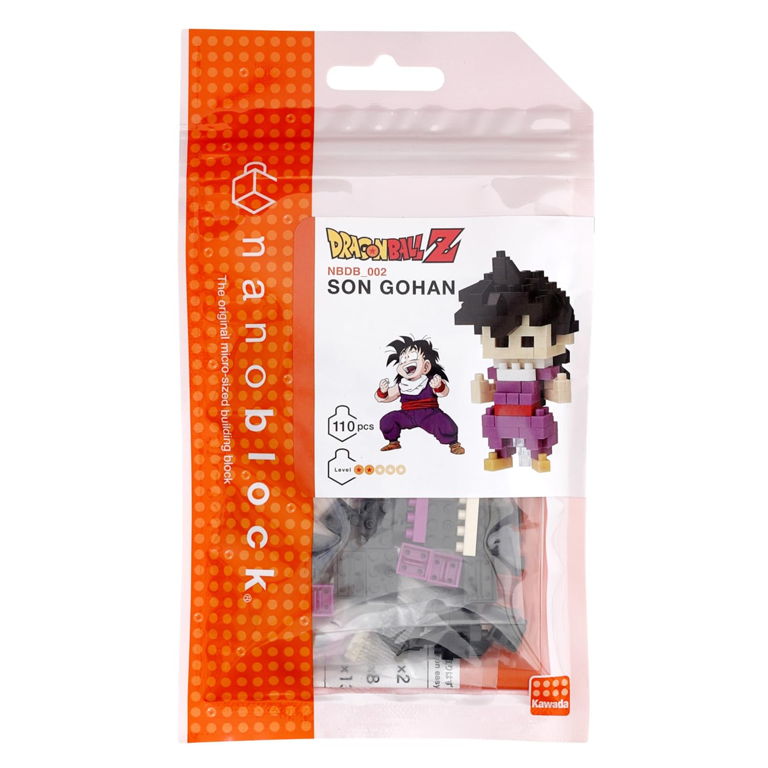 nanoblock - NBDB-008 - Dragon Ball Son Gohan, Multicolored, 2.98 cm x 2.79 cm x 5.30 cm - Image 4